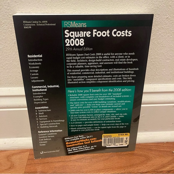 Means Residential Square Foot Costs by RS Means 2008 - Picture 2 of 9